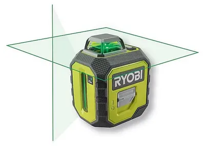 Image de Laser 360° RYOBI RB360GLL vert portée 25 m - précision +/- 0,5 mm avec une pochette et 2 piles