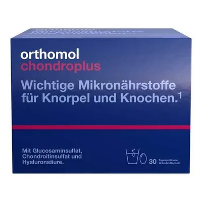 Produktbild von Orthomol chondroplus - Wichtige Mikronährstoffe für Knorpel und Knochen mit Glucosamin-, Chondroitinsulfat und Hyaluronsäure - Granulat/Kapseln 30 St.