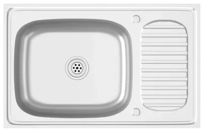 Image de vidaXL Evier avec égouttoir Set argenté 800x500x155 mm acier inoxydable