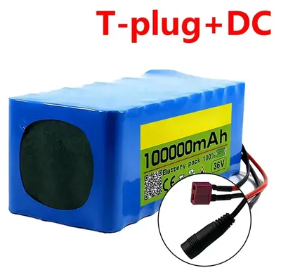 Produktbild von E-Scooter Akku - 10S4P Li-Ion Akkupack - 36V - 100Ah (100000mAh) - 18650-Zellen - T-Plug DC Stecker