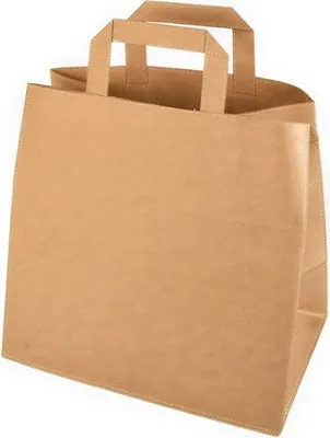Produktbild von Papiertüte mit Henkel 26 x 14 x 30 cm 50 Stück.