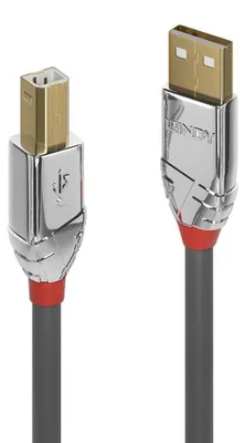 Produktbild von LINDY USB 2.0 Kabel Typ A/B Cromo Line M/M 3m