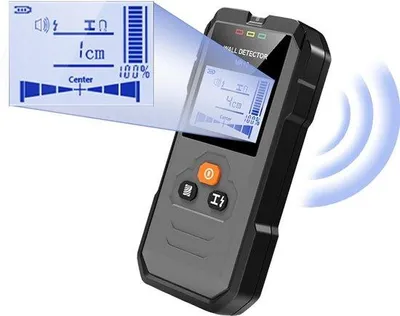 Obrázok produktu pre Elektronický detektor 4 v 1, skener stien, detektor kovových rúrok s LCD displejom na detekciu dreva, kovu a drôtov v stenách, magnetických aj nemagnetických
