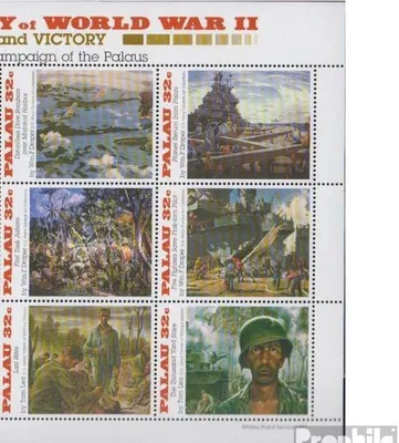 Produktbild von Briefmarken Palau-Inseln 1995 Mi 952-968 Zd-Bogen und Kleinbogen (kompl.Ausg.) postfrisch Beendigung 2. Weltkrieg