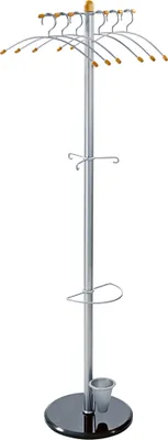 Produktbild von ALCO Kleiderständer 2805 silber Metall 5 Haken Ø 48,0 x 178,0 cm