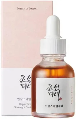 Zdjęcie produktu dla Beauty of Joseon Repair Serum Ginseng+Snail Mucin 30ml - Nawilżająco-regenerujące serum do twarzy