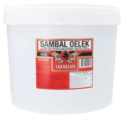 Produktbild von Lucullus Sambal Oelek 10.000 g – Scharfe Chili-Paste für asiatische Gerichte