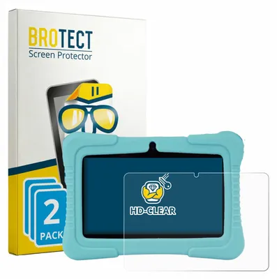Produktbild von 2x Für SaveFamily Kids Tablet 7" Schutzfolie BROTECT Displayschutz Display Schutz Folie Klar Transparent