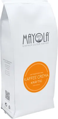 Produktbild von MAYOLA Kaffee Crema Kräftig, 1000g | ganze Bohne | fair & nachhaltig produziert | Langzeitröstung