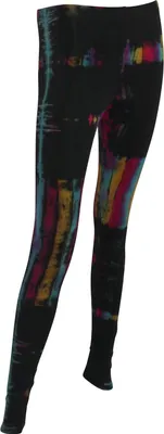 Produktbild von Leggings - Batik - Muster 02 - schwarz - bunt