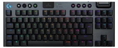Produktbild von Logitech G G915 X LIGHTSPEED, Verkabelt & Kabellos, USB + RF Wireless + Bluetooth, Mechanischer Switch, AZERTY, LED, Schwarz