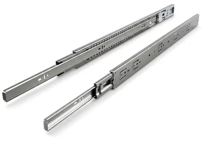 Obrázek produktu pro ISOISL 1 pár posuvných ližin do zásuvek, délka 650 mm, s tlumením, plný výsuv, 3dílné, tiché kuličkové ložiska, vhodné pro nábytek a zásuvky