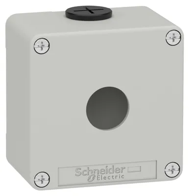 Produktbild von Schneider Electric Leergehäuse XAPD1201 Metall grau 1x22mm