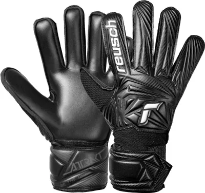 Obrázek produktu pro Brankářské rukavice Reusch Attrakt Solid Junior s vysoce elastickým a bezpečným zapínáním, barva černá, model 7700
