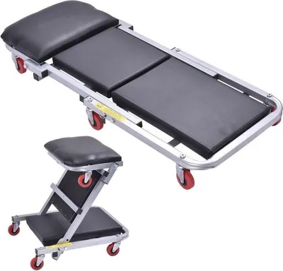 Obrázok produktu pre LUXTOM | Montážna valčeková doska, nosnosť 150 kg, valčeková doska pre mechanikov, dielenský vozík, skladacie nosidlá pre motorové vozidlá
