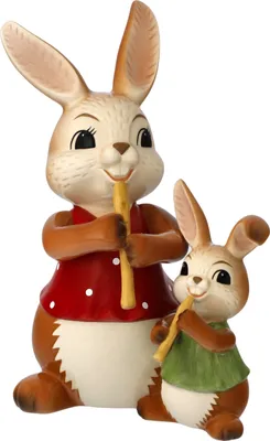 Produktbild von Goebel Osterhasen Hasen - Flötenduo - Figur