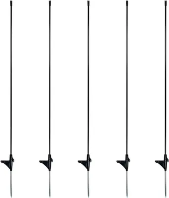 Produktbild von Ersatzpfähle für Begrenzungszäune – Fiberglaspfähle 90 cm, oval 10 x 8 mm, 5er-Set
