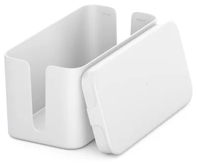 Productafbeelding van deleyCON Kabelmanagementdoos, 23,5x11,5x11,5 cm, Kabelorganizer - Wit – Maat S = 23,5 x 11,5 x 11,5 CM