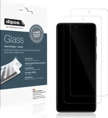 Produktbild von 1x Schutzfolie für Motorola Moto G42 - Anti-Shock 9H Folie dipos Glass Kunststoffglas