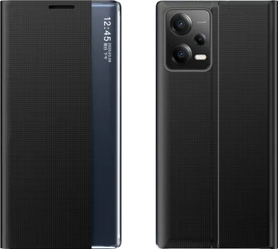 Obrázok produktu pre Puzdro Sleep Case Pre Xiaomi Redmi Note 12 5G / Poco X5 5G Flip Cover Stand Black