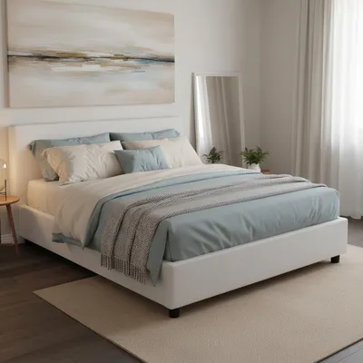 Produktbild von Doppelbett Carlotta, Containerbett mit Kunstlederbezug, 100%  Italy, Frontöffnung, inklusive Matratze Cm 160x200, Weiß