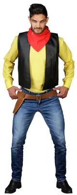 Produktbild von Chaks - Lucky Luke Kostüm, 4-teiliges Cowboy Outfit im Comic-Look