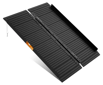 Imagen del producto de Rampa plegable para sillas de ruedas, ideal para escaleras, de 48 x 72 cm