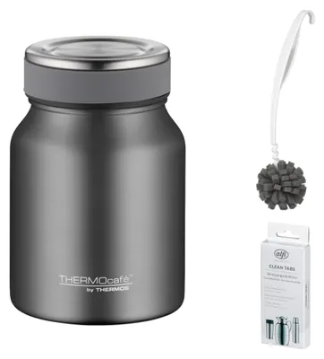 Zdjęcie produktu dla THERMOS TC FOOD JAR 0,50 l Thermobecher – Vorteilsset mit Reinigungsbürste CLEAN FIX 30 cm