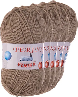 Produktbild von 5 x 100g Terina Strickgarn Häkelgarn Wolle Acrylwolle pflegeleicht Farbwahl