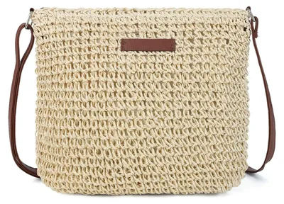 Produktbild von Omgoods – Handgewebte Stroh-Tasche für Damen, im Boho-Stil