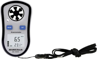 Produktbild von Basetech BS-10AN Anemometer 0.1 bis 30 m/s mit Temperaturmessfunktion