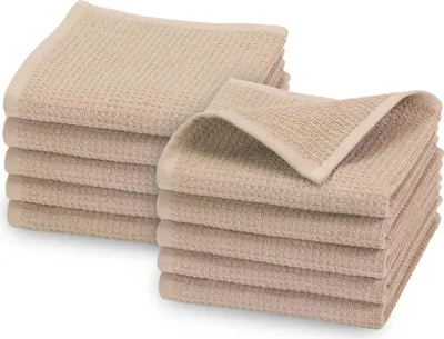 Produktbild von 10er Set Seiftücher, Baumwolle, 30x30 cm, beige