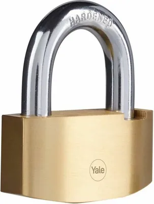 Immagine prodotto di Lucchetto rettangolare Yale con chiave dorata