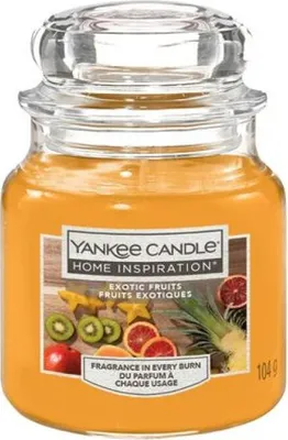 Produktbild von Yankee Candle Duftkerze Kleines Glas Exotic Fruits 104 g, orange