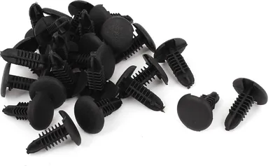 Produktbild von 24 Stk. 6 mm x 5 mm x 12 mm Kunststoff Nieten Halteclips Nylon Spreiznieten Befestigung Clip fuer Auto Stossstangenclips