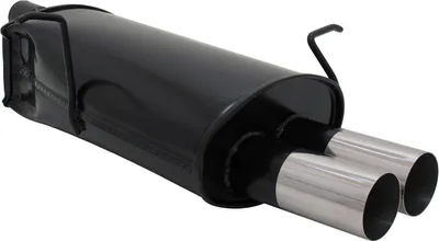 Image de Échappement en acier inoxydable pour BMW series 3 silencieux arrière 2x76mm ABE