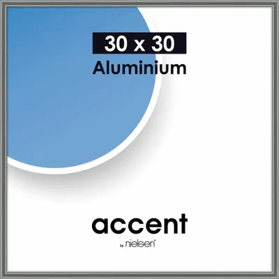 Obrázok produktu pre Nielsen Accent hliníkový rám 30x30 cm oceľový sivý lesklý