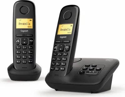 Produktbild von A270A Duo Schwarz Schnurloses Telefon