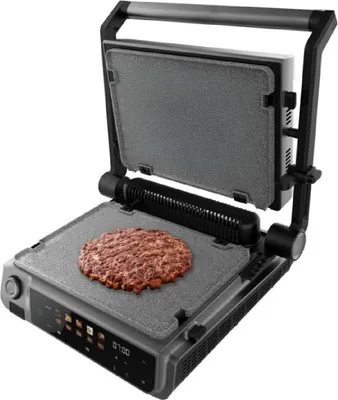 Immagine prodotto di Griglia elettrica Cecotec Rock'nGrill 2000 Smash PerfectCook. 2000W, sonda di temperatura, Smash Burger, senza fumo, doppia temperatura