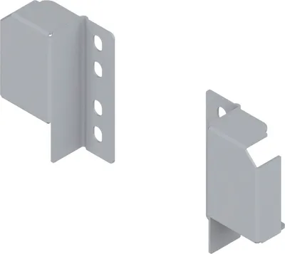 Image de BLUM TANDEMBOX antaro : support de rail pour rail réglable, aluminium blanc RAL 9006