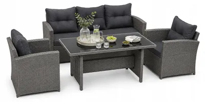Zdjęcie produktu dla Meble Ogrodowe Big Sofa 3 osobowa Fotel Corciano Komplet meble