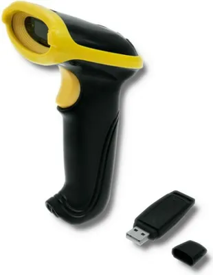 Produktbild von Qoltec 50862 Drahtloser Laser-Barcode-Scanner 1D | 2 4 GHz