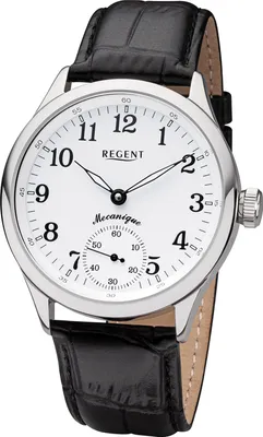Produktbild von Regent 11020048 Herrenuhr Handaufzug mit Lederband