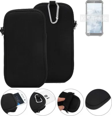 Produktbild von K-S-Trade Neopren-Hülle Handyhülle kompatibel mit Oukitel WP5 Pro Schutzhülle Neoprenhülle Sleeve Schutz-Hülle Gürtel Tasche Case Holster