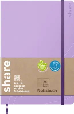 Produktbild von Journal Y-07-14-02 A5 dotted lavendel Packung mit 4 Stück
