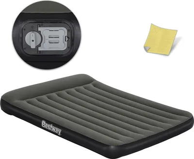 Image de Bestway® TriTech™ matelas gonflable avec pompe à batterie intégrée Double XL/Lo 203 x 152 x 30 cm