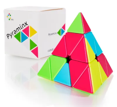 Produktbild von CUBIDI® - Zauberwürfel Pyramide - Spannender Pyraminx Brainteaser für Kinder und Erwachsene (ohne Sticker)