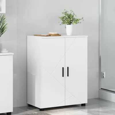 Productafbeelding van Maison Exclusive - Badkamerkast, wit, 60 x 35 x 80 cm, materiaal: houtvezel, metaal