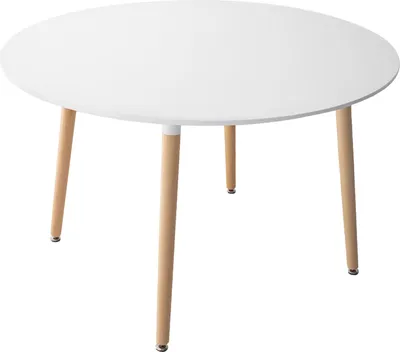 Produktbild von Runder Tisch 120cm weiß MARTHA