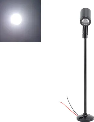 Obrázek produktu pro LED mini reflektor šperky vitrína displej světla DC12V vzpřímený mini displej skříňka světlo péče o oči stabilní rozptyl tepla černé bílé světlo